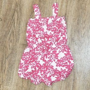 Baby Gap Pink Floral Romper Sz. 4